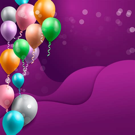 birthday balloons background